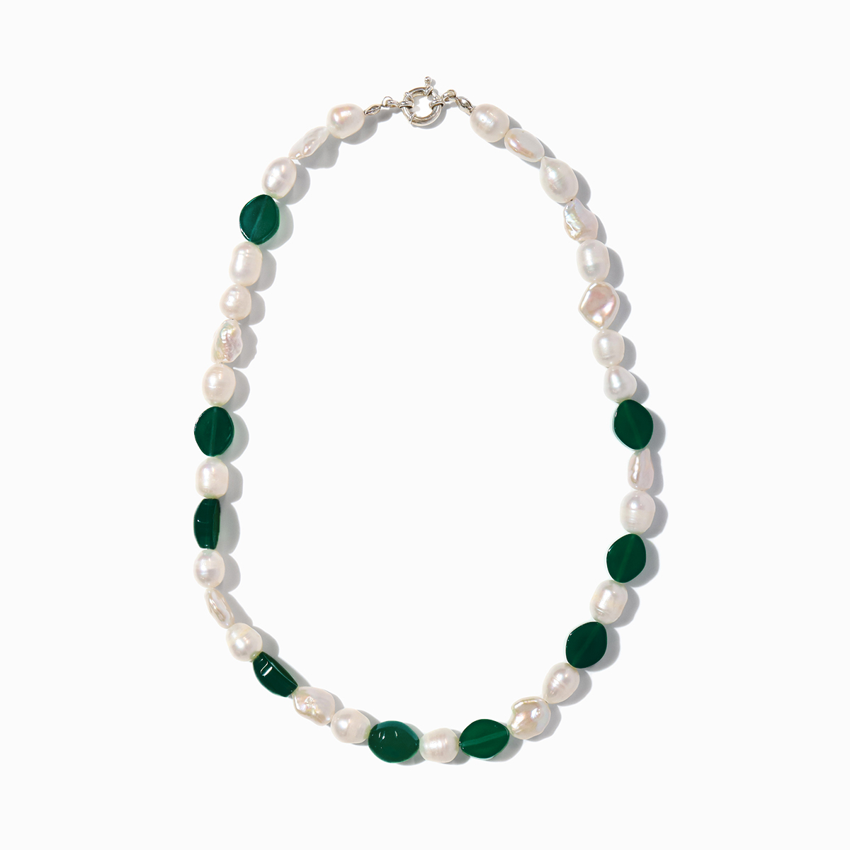 Color Mix Pearl Necklace(Green) | G-9（ガク）