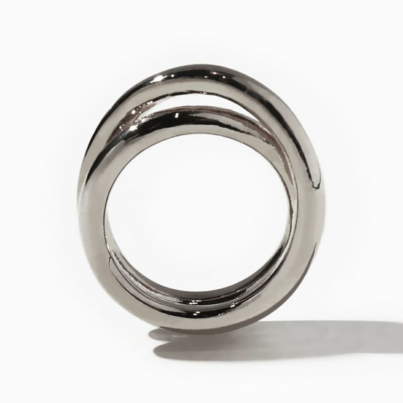 Scroll Ring【SILVER925 Line】(SILVER COLOR) | G-9（ガク）